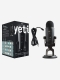 Микрофон студийный Blue Yeti, для стримов, профессиональный,черный